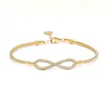 Złota bransoletka nieskończoność Złota bransoletka nieskończoność